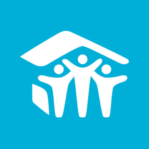 Habitat For Humanity Icon White On Blue 512 Habitat For Humanity Icon